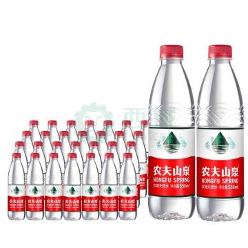 农夫山泉 矿泉水，饮用天然水，550ml*24瓶 塑包 50箱起订 售卖规格：24瓶/箱