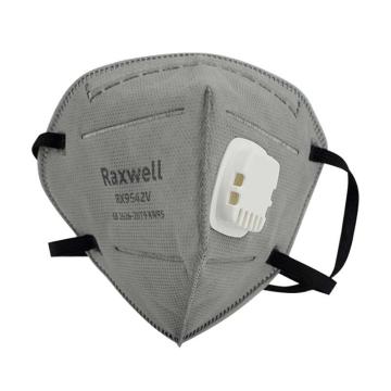 Raxwell 防尘及有机气体异味口罩，RX9542V KN95，活性炭，带阀，头戴式 售卖规格：30只/盒