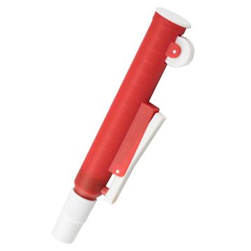 海斯迪克 HKQS-182系列手动助理移液器，25mL红色 0~25mL 售卖规格：1个