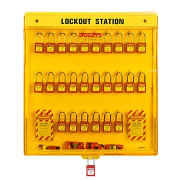 博士 组合式高级锁具工作站（空置）20挂锁位，博士 组合式高级锁具工作站,黄色，BD-B201 黄色 售卖规格：1个