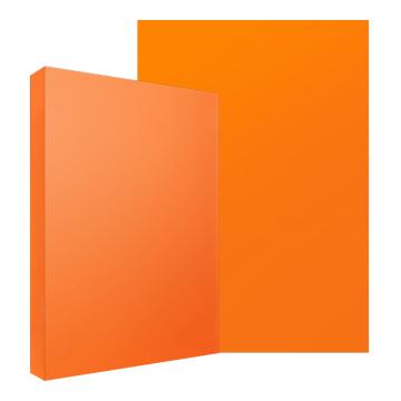 得力 彩色复印纸/彩色打印纸手工折纸，7758 橙色 A4-80G（100张/包） 售卖规格：1包
