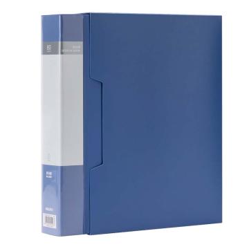 得力 A4收纳册插袋档案文件夹资料册，5108/ 蓝色 80页 售卖规格：1个