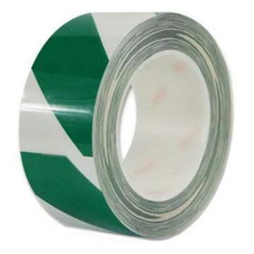 安赛瑞 耐磨型划线胶带，高性能自粘性PP表面覆超强保护膜，50mm×22m，绿/白，15625 售卖规格：1卷