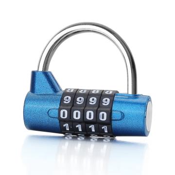 炬芯 锌合金U型密码锁，锁体宽54mm 四位密码 ZU5443 蓝色 蓝色 售卖规格：1个