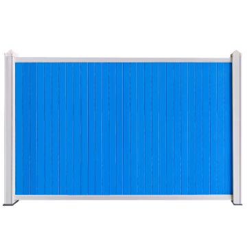 锦安行 PVC围挡蓝色，2*3m，一网一柱，立柱120mm，PVC板子1810*290*20*0.6mm，斜撑1500*40*1.5mm，JCH-PVWD-200B 售卖规格：1套