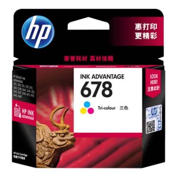 惠普/HP 墨盒，CZ108AA 678号 彩色 适用Deskjet2515、150页 售卖规格：1个