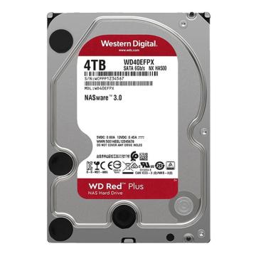 西部数据/WD 机械硬盘，WD40EFPX 4TB NAS硬盘 WD Red Plus 西数红盘Plus 5400转 256MB SATA CMR 售卖规格：1块