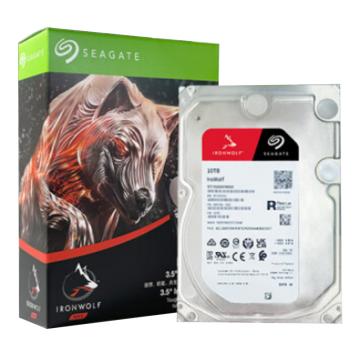 希捷/Seagate 机械硬盘，ST10000VN000 10TB NAS硬盘 256MB 7200转 PMR CMR垂直技术 SATA 酷狼IronWolf 售卖规格：1块