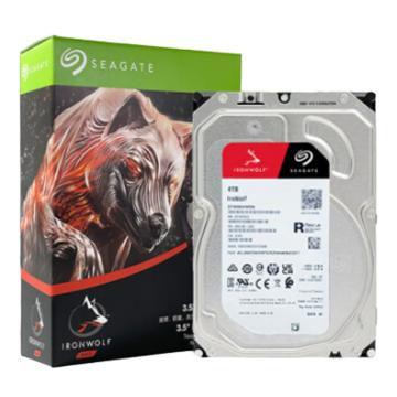 希捷/Seagate 机械硬盘，ST4000VN006 4TB NAS硬盘 256MB 5400转 PMR CMR垂直磁记录 SATA 酷狼IronWolf 售卖规格：1块