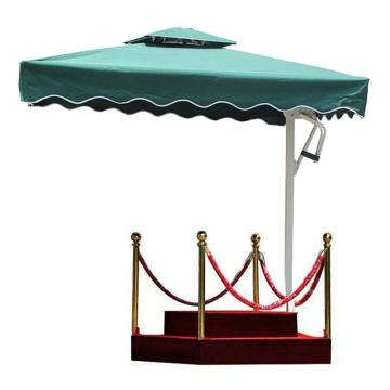 月桐 遮阳伞站台套装，下层100×100cm，上层60×60cm，每层高20cm，伞2.2×2.2m，绿色，YT-GTST1 售卖规格：1套