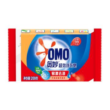 奥妙/OMO 洗衣皂，99超效200g 售卖规格：1块