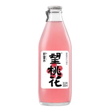 好望水 功能饮料，望山桃花，蜜桃果汁汽水300ml*24瓶 售卖规格：1箱