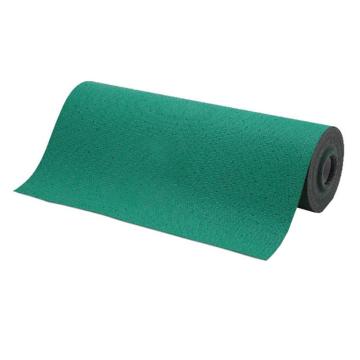 安赛瑞 吸油防滑地垫，绿色，聚丙烯基材，尼龙纤维加固，带背胶，宽76cm×长20m×厚2mm，39656 售卖规格：1卷