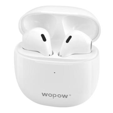 wopow 蓝牙/无线耳机，TWS07真无线蓝牙耳机半入耳式苹果安卓白色