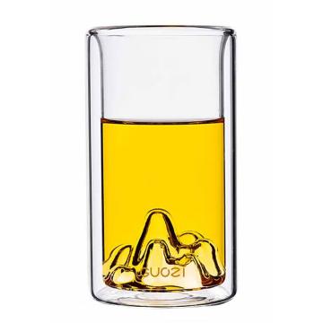果兹 玻璃杯，山自在·双层玻璃口杯225mlGZ-S61