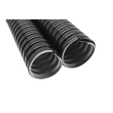 京生 加厚蛇形金属软管，FA00HB51 黑色 金属包塑 3″ 10米/根 售卖规格：1根