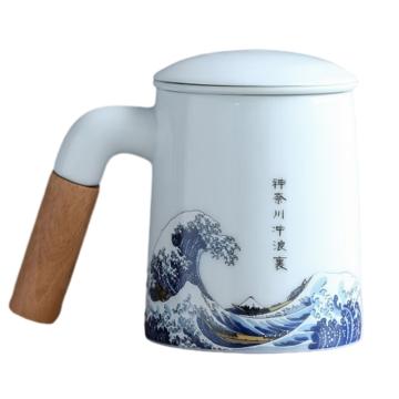 知者覺器 陶瓷/马克杯，海浪个人杯白瓷茶具