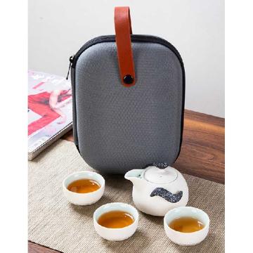拓牌 整套茶具，雪花釉茶具套装陶瓷茶具套装1壶+3杯+1包装
