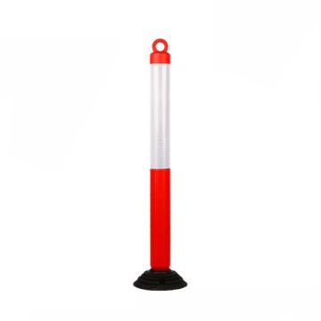 嘉辽 120cm，PE不倒翁警示柱，红色柱体白膜，EJT230303 售卖规格：1个