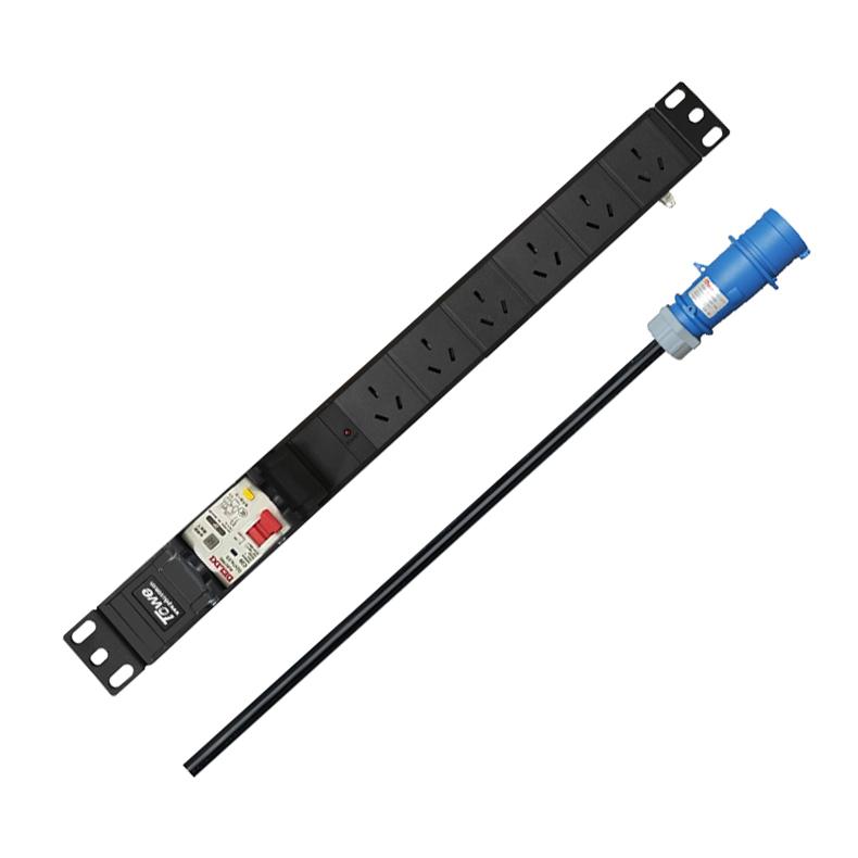 同为TOWE PDU，X-PDU/G620DY-10(2)，配20A漏保，输入32A，6位输出(6位16A)，10米4mm²线