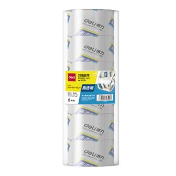 得力 高品质高透明封箱胶带，30289 55mm*80m*50um 售卖规格：6卷/筒