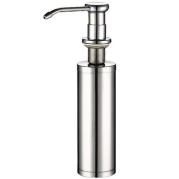 益美得 皂液器，250ml精铜按压 铜头不锈钢瓶身+不锈钢吸管，LSL33286