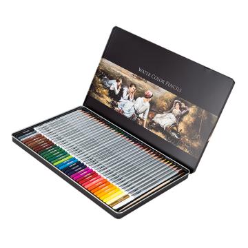 得力 36色大师水溶性彩色铅笔，6522 铁盒附赠毛笔 售卖规格：1盒