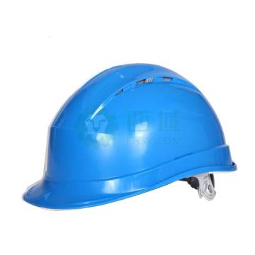 代尔塔/DELTAPLUS 安全帽，102012-BL 抗紫外线安全帽，蓝，旋钮式（不含下额带） 售卖规格：1顶