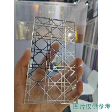 艺享 玻璃，3+3普白夹格子膜钢化 1080*500*1 块直边直角