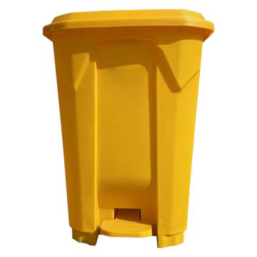 Raxwell 脚踏垃圾桶，RORA0016 80L黄色 无印字款式 售卖规格：1个