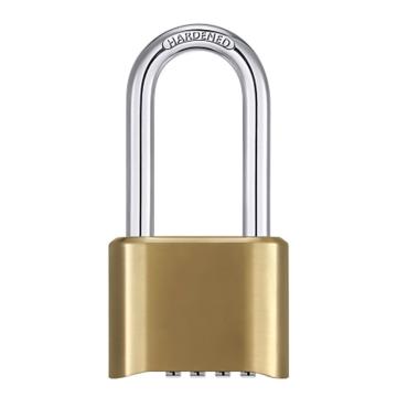 布朗森/BRONSON 锌合金古铜色底部长梁密码锁，A8730 锁体宽52mm 锁钩净高58mm 四位密码（2个装） 售卖规格：2个/包
