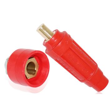 集力 电焊机快速接头，DKJ35-50(欧式、红色)公头×1个母头×1个，套