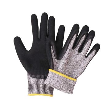 添盾 5级防切割手套，TD-GLC5221，XL 丁腈涂胶，黑色 售卖规格：1双