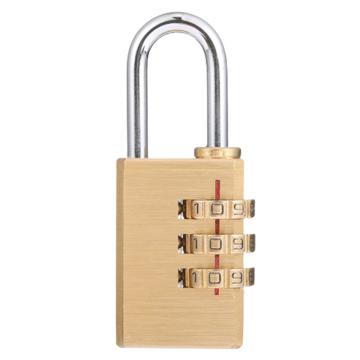 布朗森/BRONSON 纯铜密码锁，A8720 锁体宽28mm 三位密码（3个装） 售卖规格：3个/包