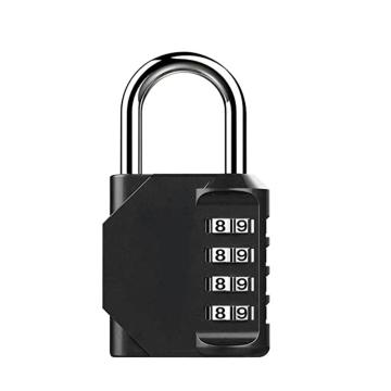 布朗森/BRONSON 锌合金黑色密码锁，A8733 锁体宽43mm 四位密码（3个装） 售卖规格：3个/包