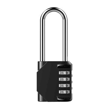 布朗森/BRONSON 锌合金黑色长梁密码锁，A8735 锁体宽43mm 锁钩净高53mm（3个装） 售卖规格：3个/包