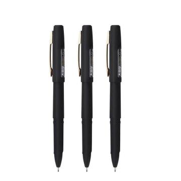 宝克 拔盖式中性笔，PC1828 黑色 0.5mm 磨砂笔杆 售卖规格：1支