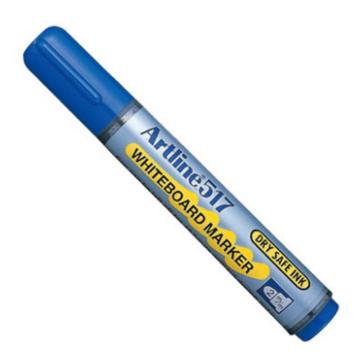 旗牌/Artline 新款防干白板笔，EK-517蓝色 圆头 售卖规格：1支