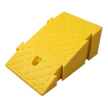 安赛瑞 路沿坡，塑料台阶垫斜坡垫，黄色高16cm，25648 售卖规格：1个