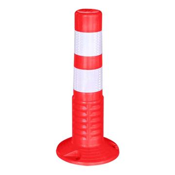 安赛瑞 PU交通警示柱，道路警示路桩，45CM，红白色，310356 售卖规格：1个