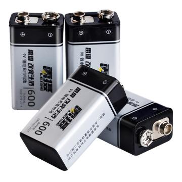 雷摄/LEISE 锂电充电电池，高容量系列 9V600mAh 4节/组 售卖规格：1组