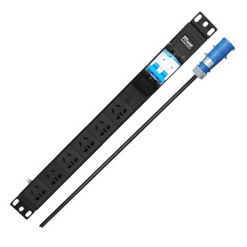 同为 PDU插座，X-PDU/G620DY-3 配20A漏保，输入32A，6位输出(6位10A)，3米4mm²线 售卖规格：1个