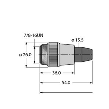 图尔克/TURCK 读写器电缆，RSM52-15M 售卖规格：1个
