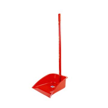 功成狮 小号木杆塑料垃圾铲，GJTMB021 红色 售卖规格：1个