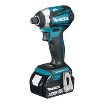 牧田/makita 充电式无刷冲击起子机电动螺丝刀，DTD154RTE ，最大扭矩175Nm，18V/5.0Ah电池两电一快充 售卖规格：1台