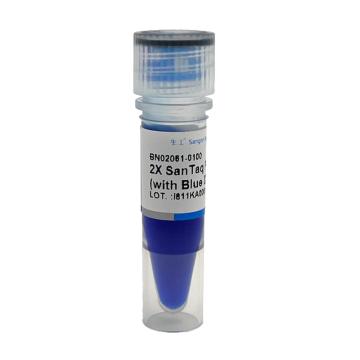 生工/sangon biotech 2X SanTaq PCR Mix 预混液，含蓝染料，B532061-0005 ，5ml/瓶，-20℃冷冻 售卖规格：5毫升/瓶