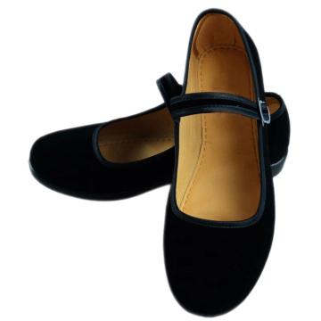 谋福 工作鞋女，黑色 圆头 标准跟4cm，J098-37码 售卖规格：1双