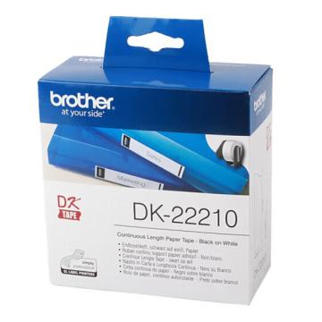 兄弟/BROTHER DK色带，DK-22210 29mm*30.48m 白底/黑字（纸质） 售卖规格：1盒