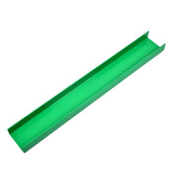 安赛瑞 PVC门槛保护条，装修U型加厚塑料保护槽，绿色，1B00414 售卖规格：1个