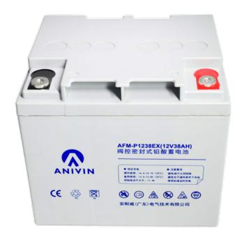 安耐威 阀控密封式免维护铅酸蓄电池，AFM-P1238EX 12V38AH 售卖规格：1个